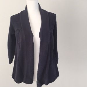 Vince open chunky sweater navy small